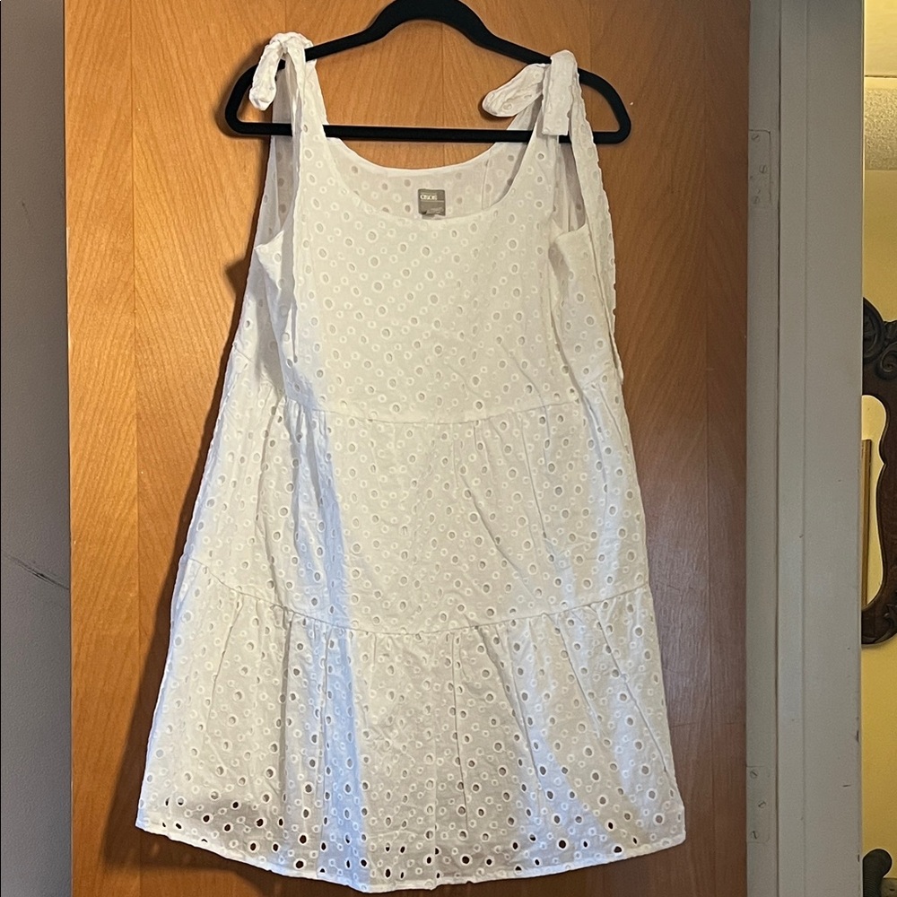 ASOS White Eyelet Mini Dress